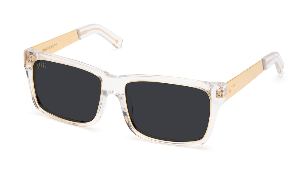 9FIVE Caps LX Crystal & 24K Gold Sunglasses