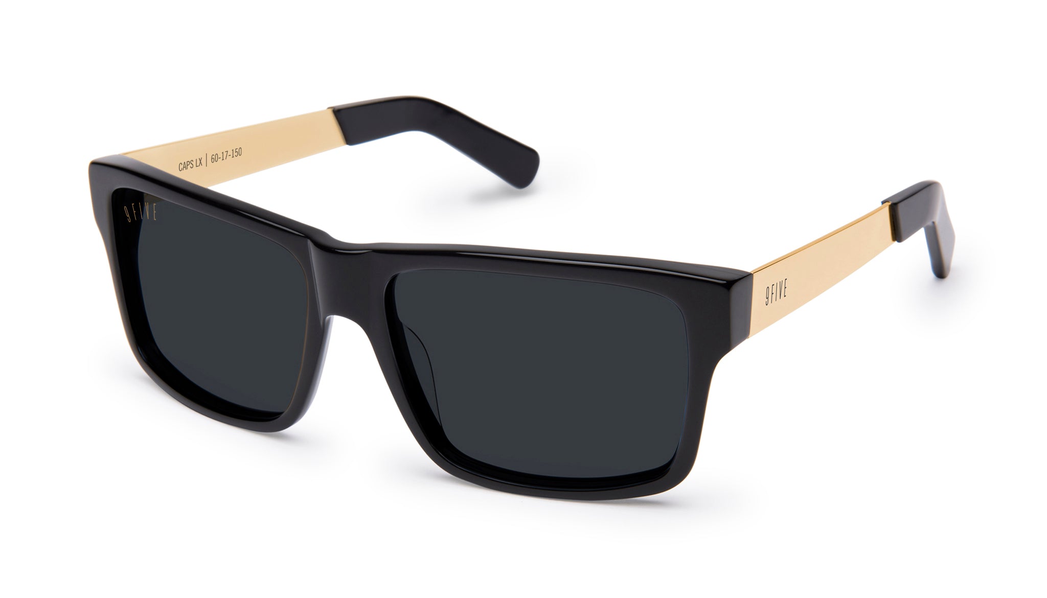 9FIVE St. James XL Black & 24K Gold Sunglasses – 9FIVE Eyewear