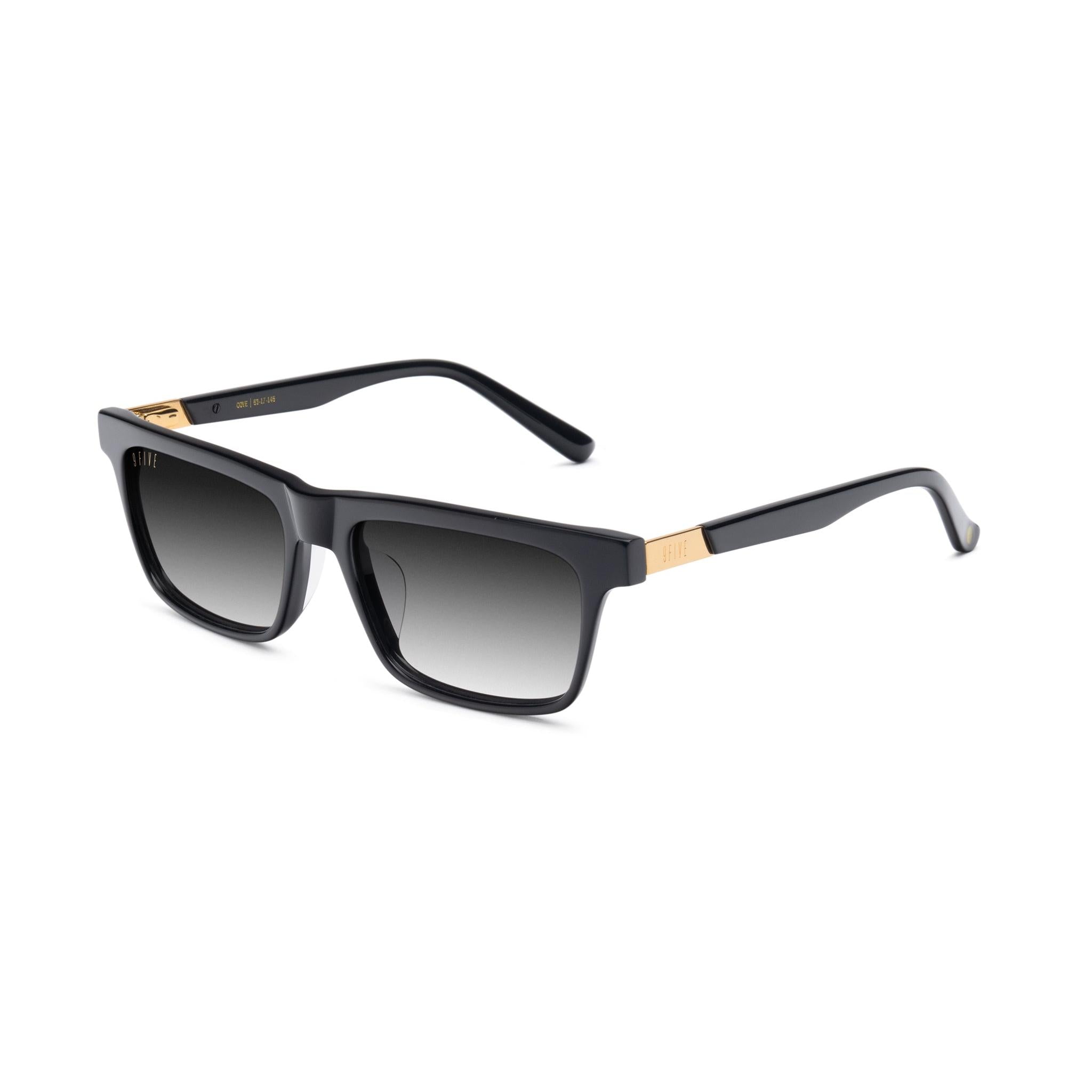 9FIVE Cove Gradient A & 24K Gold Sunglasses — Regular fit, side [g:gradient-a s:reg o:2]