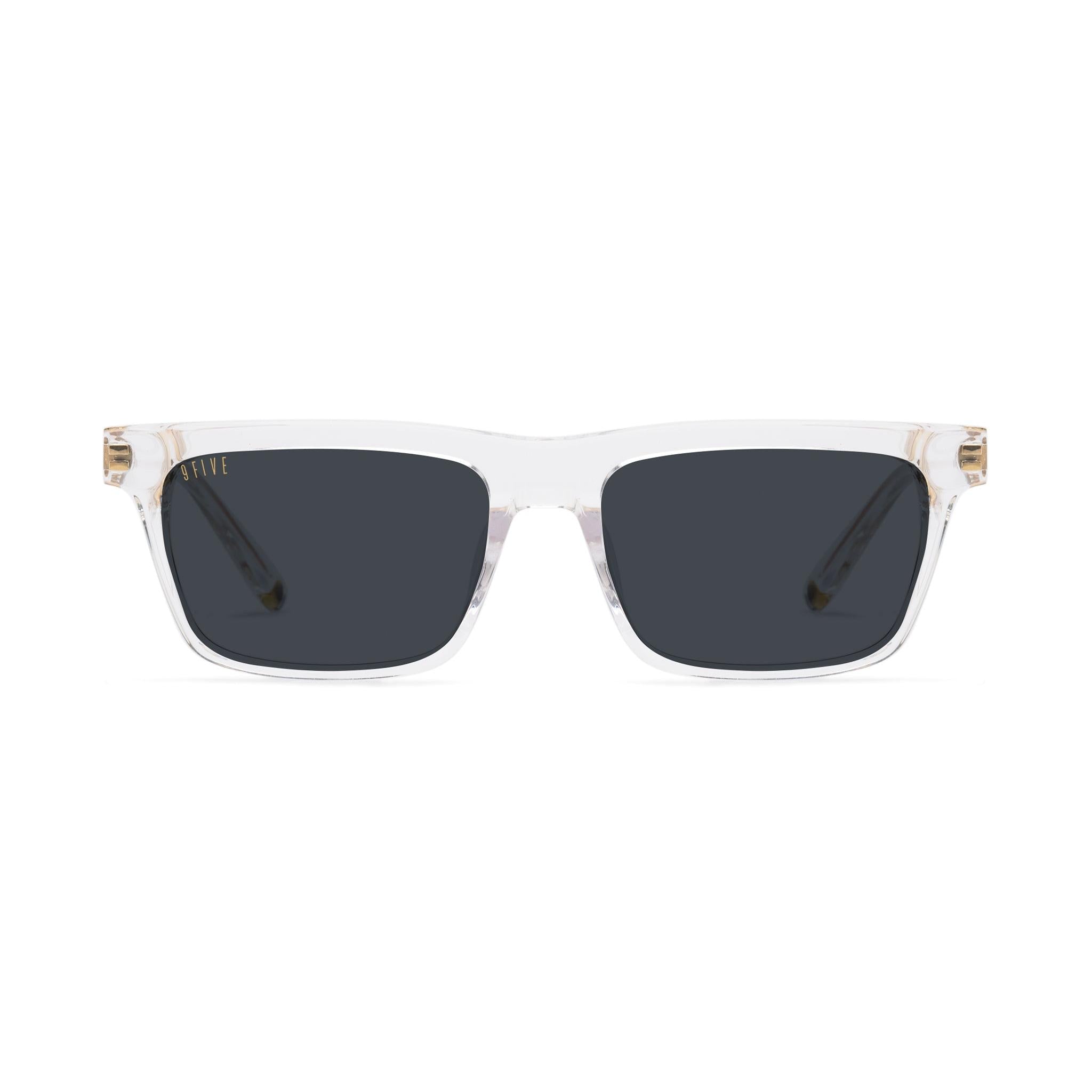 9FIVE Cove Crystal Black Sunglasses — front [g:black s:reg o:1]