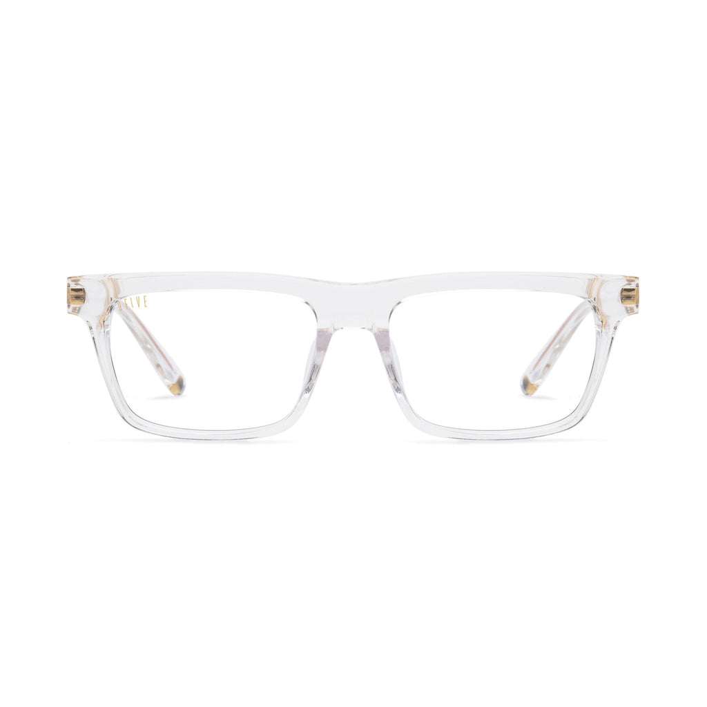 9FIVE Cove Crystal Clear Lens Glasses — front [g:all s:reg o:1]