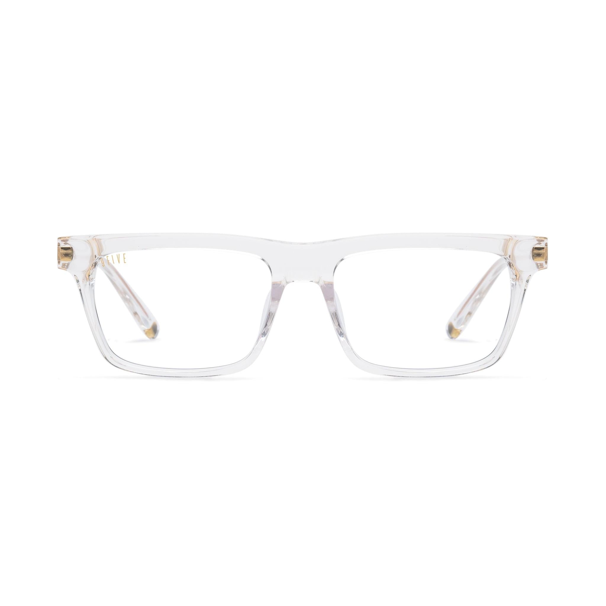9FIVE Cove Crystal Clear Lens Glasses — front [g:all s:reg o:1]
