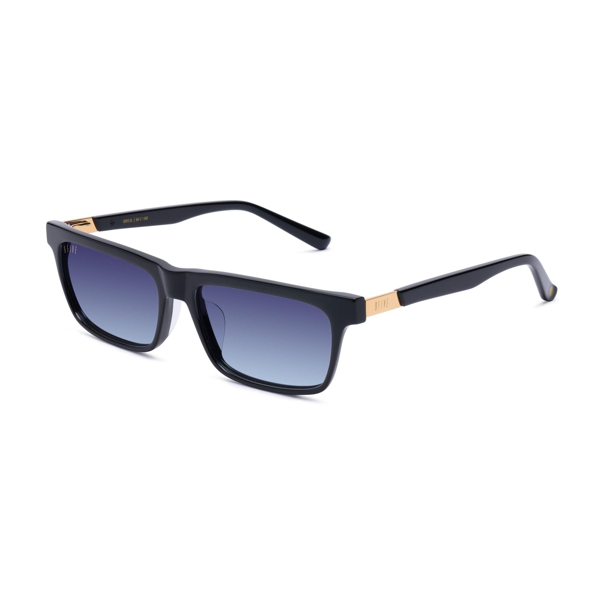 9FIVE Cove Midnight Gradient & 24K Gold Sunglasses — XL fit, side [g:midnight-gradient s:xl o:2]