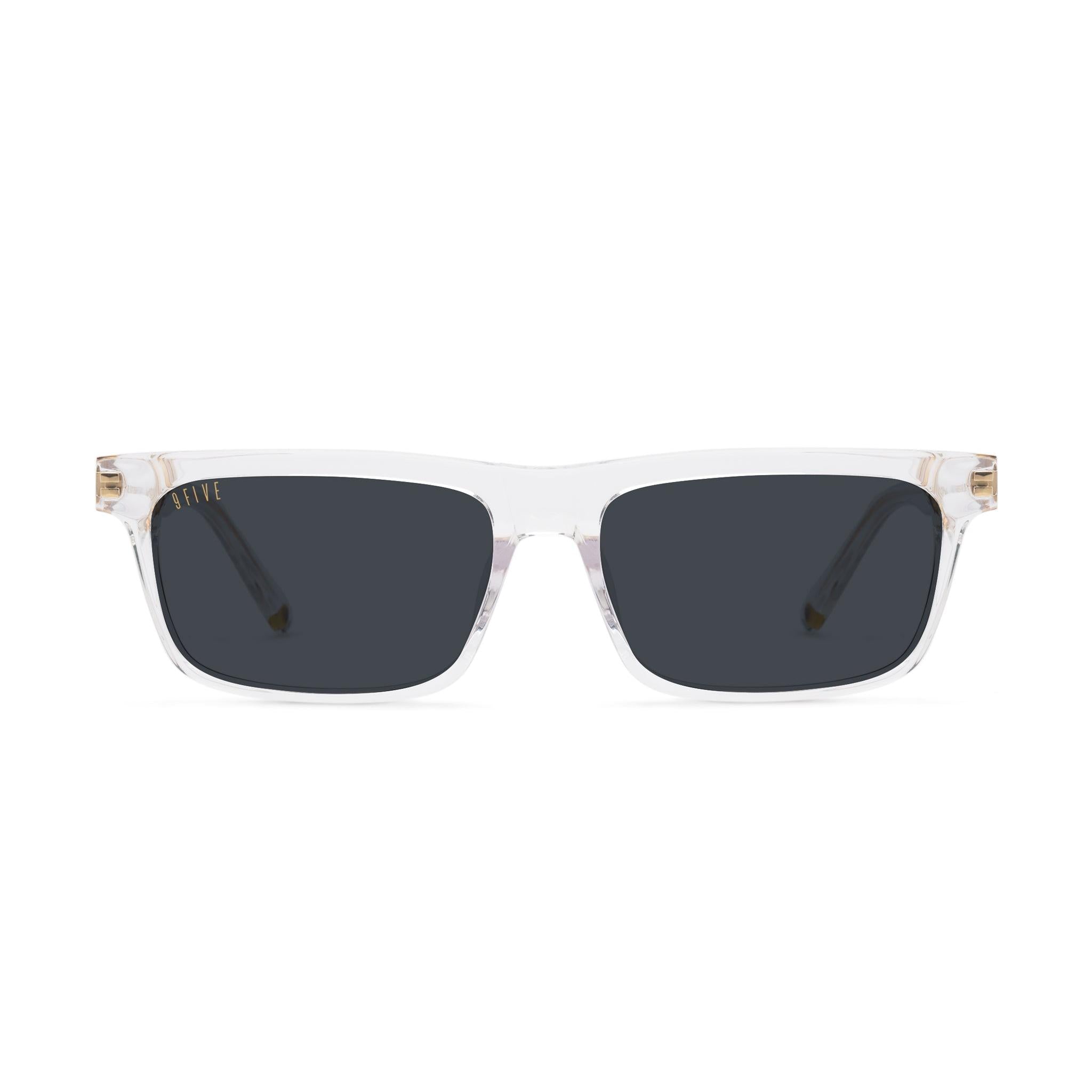 9FIVE Cove Crystal Black Sunglasses — XL front [g:black s:xl o:1]