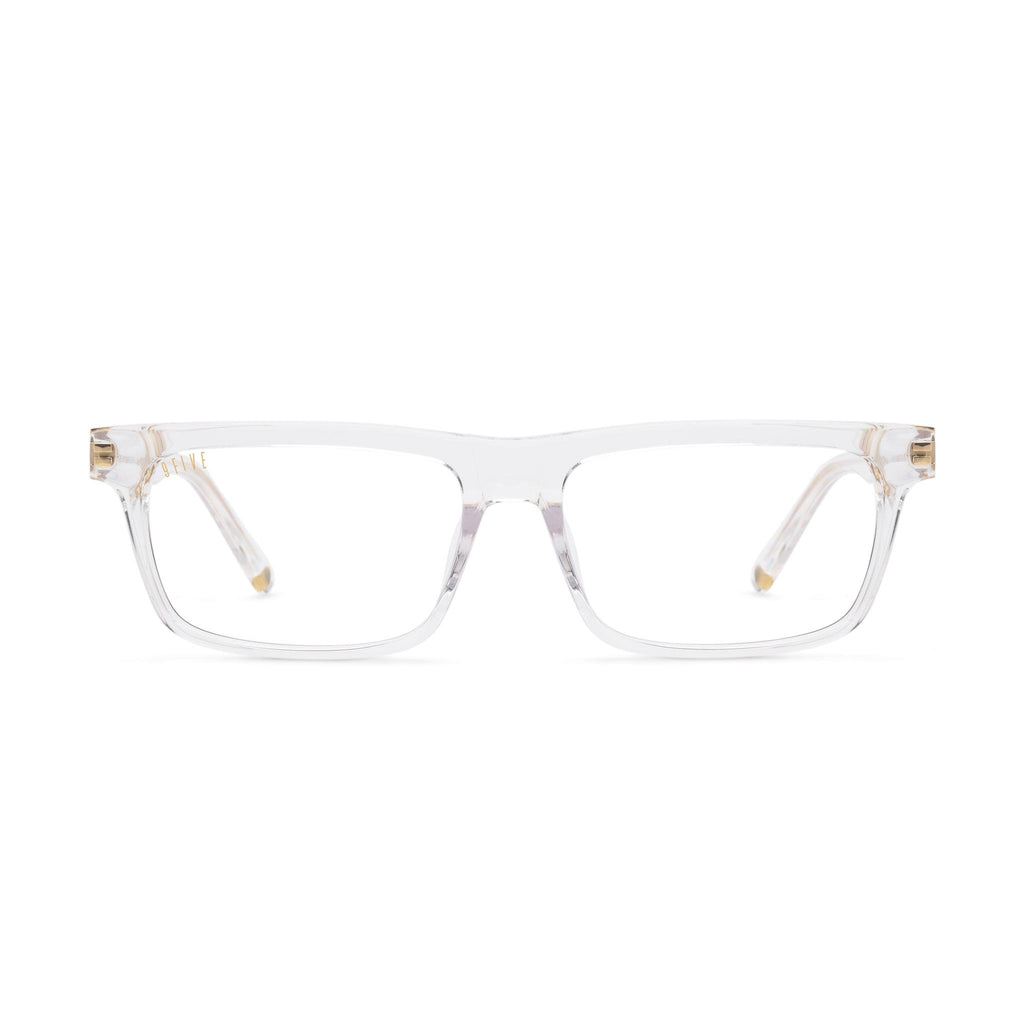 9FIVE Cove Crystal Clear Lens Glasses — XL front [g:all s:xl o:1]