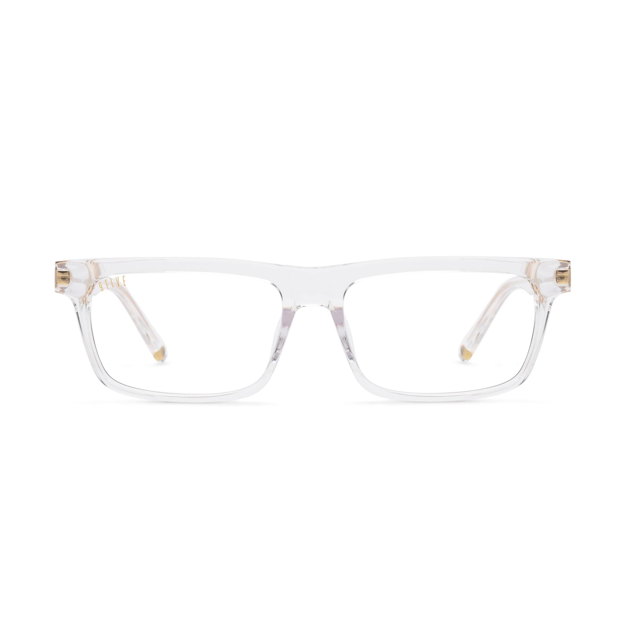 9FIVE Cove Crystal Clear Lens Glasses — XL front [g:all s:xl o:1]