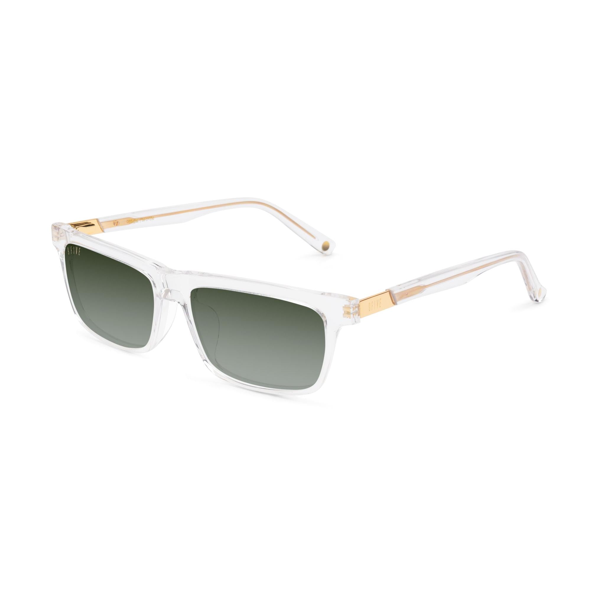 9FIVE Cove Crystal Green Gradient Sunglasses — XL side [g:green-gradient s:xl o:2]