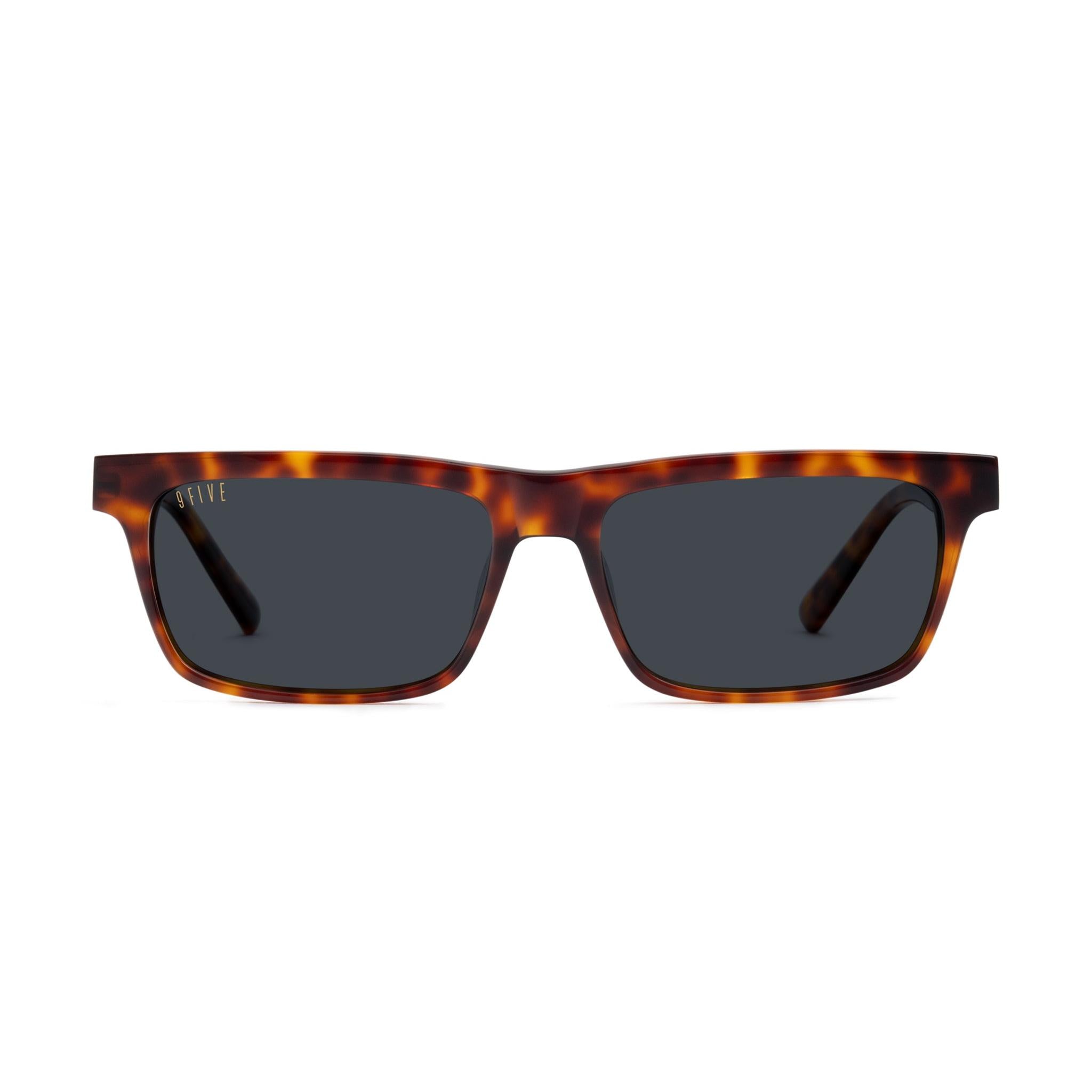 9FIVE Cove Tortoise Black Sunglasses — XL front [g:black s:xl o:1]