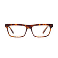 9FIVE Cove Tortoise Clear Lens Glasses — XL front [g:all s:xl o:1]