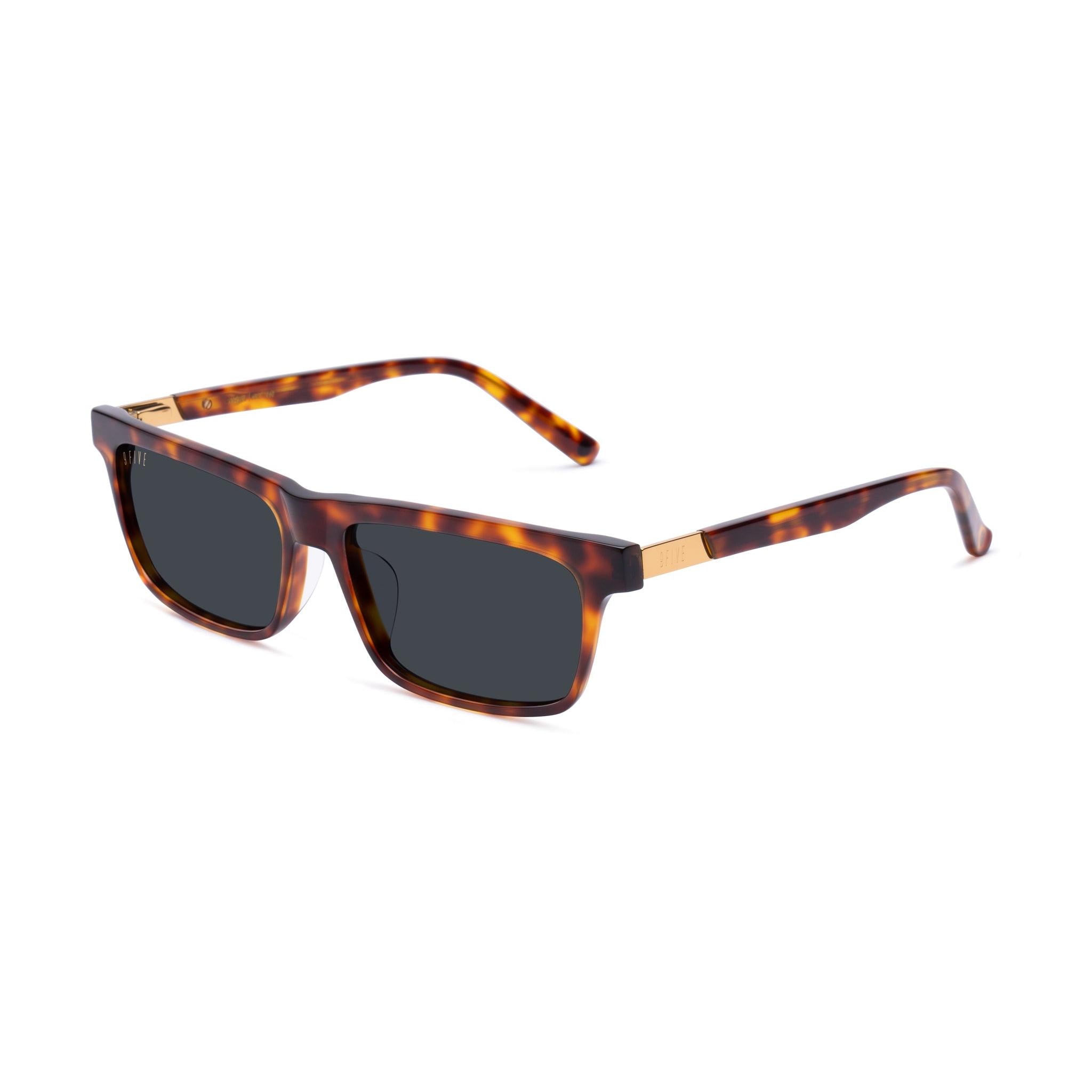 9FIVE Cove Tortoise Black Sunglasses — XL side [g:black s:xl o:2]