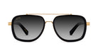 9FIVE Crowns Black & 24K Gold - Gradient Sunglasses