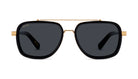 9FIVE Crowns Black & 24K Gold Sunglasses