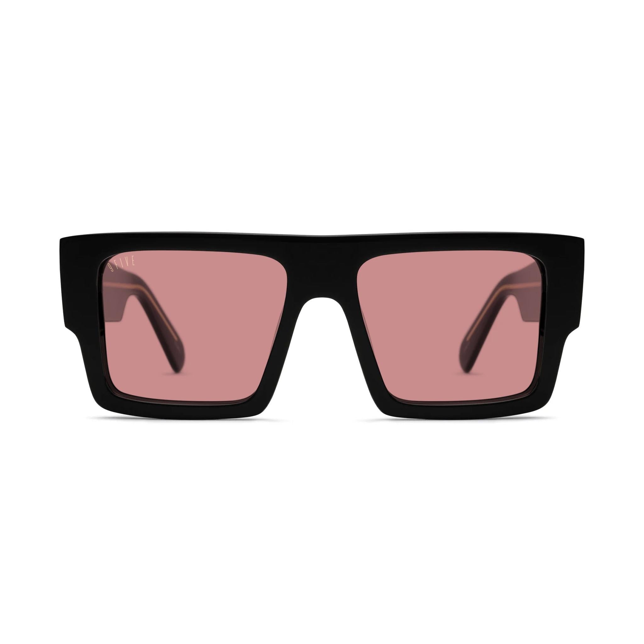 9FIVE Diego Pink & 24K Gold Sunglasses — Regular fit, front [g:pink s:reg o:1]