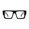 9FIVE Diego Black & 24K Gold Clear Lens Glasses Rx — front [g:all s:reg o:1]