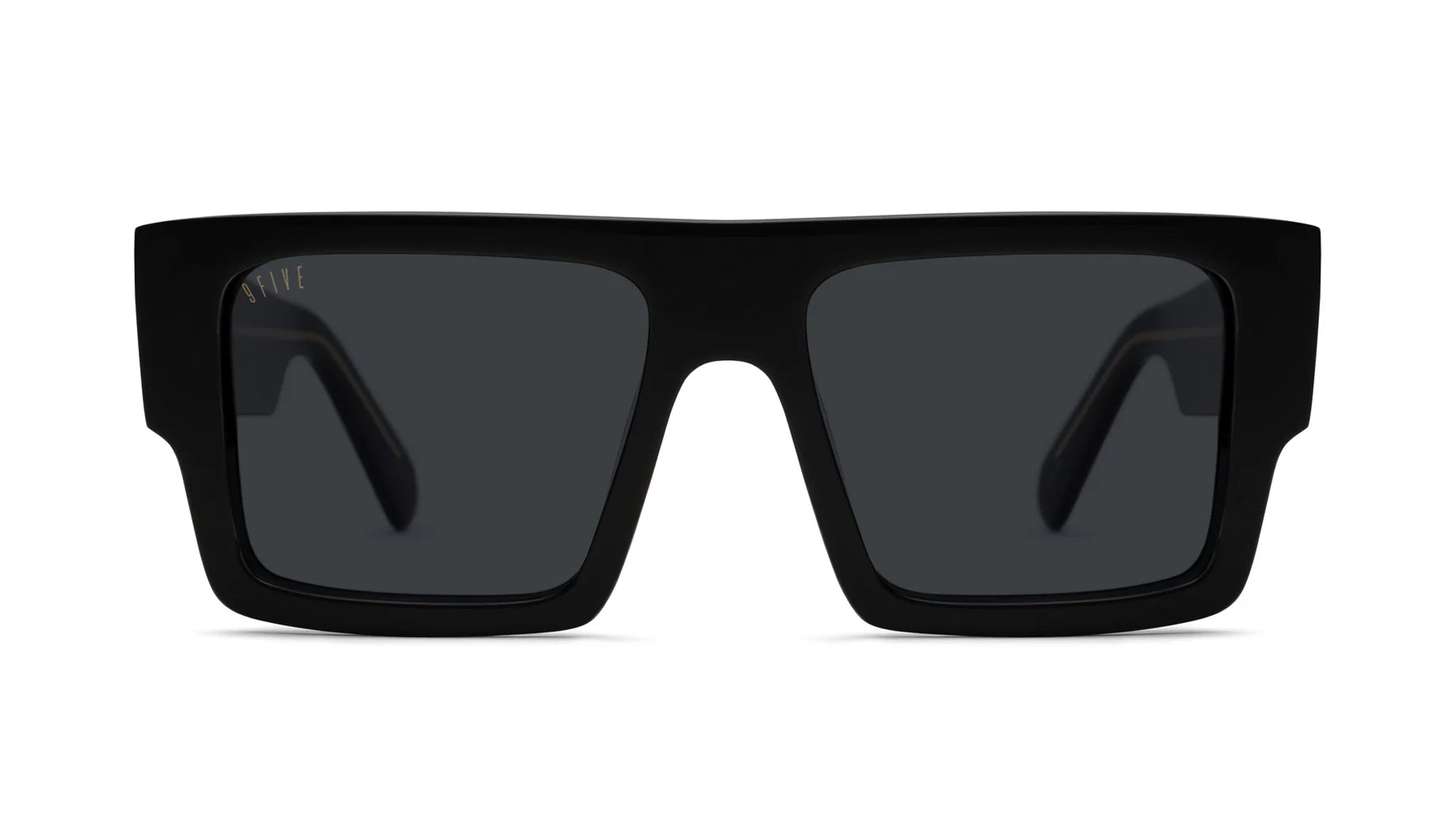 9FIVE Diego Black & 24K Gold Sunglasses