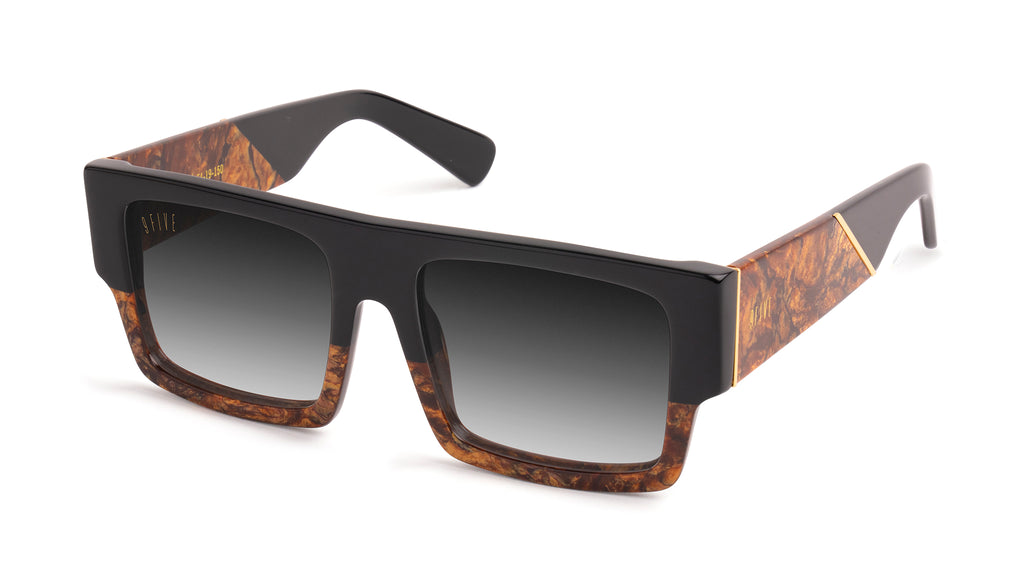 9FIVE Diego Gold Marble & 24K Gold - Gradient Sunglasses