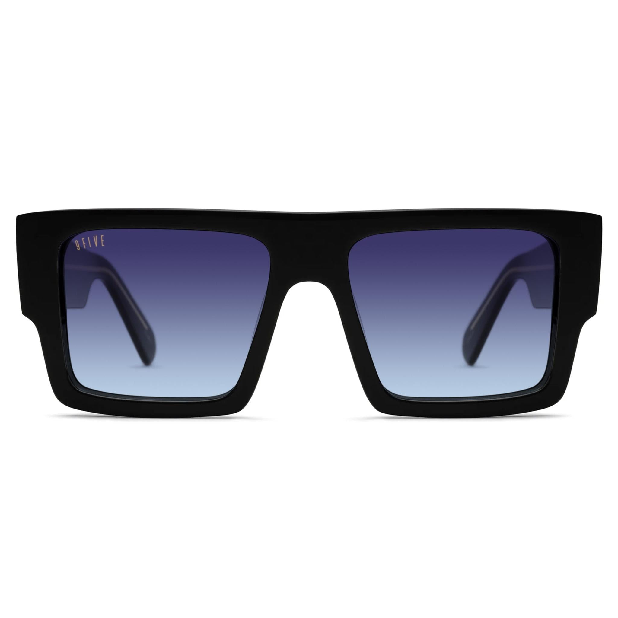 9FIVE Diego Midnight Gradient & 24K Gold Sunglasses — XL fit, front [g:midnight-gradient s:xl o:1]