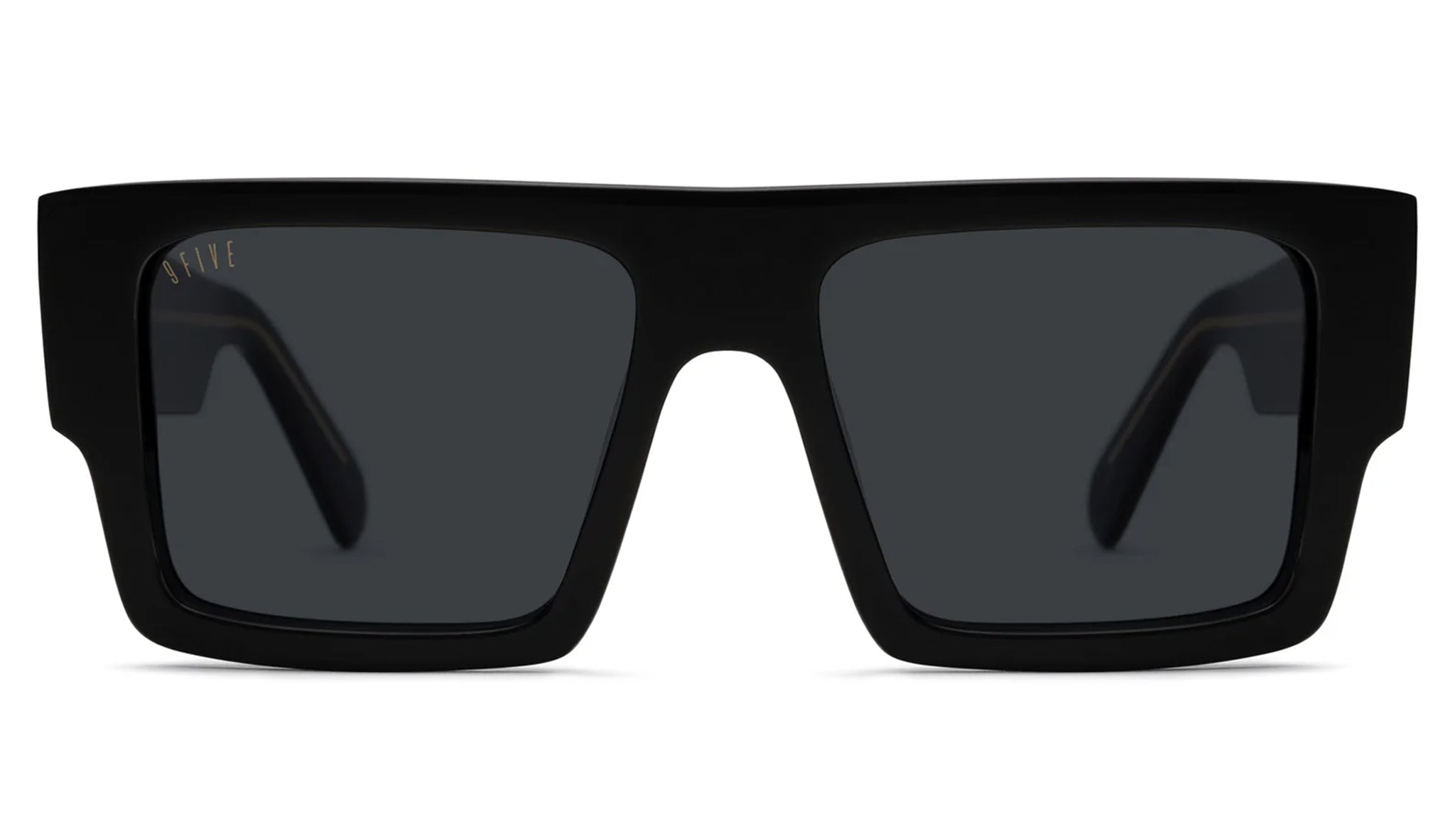 Diego XL Black & 24K Gold Sunglasses