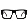 9FIVE Diego Black & 24K Gold Clear Lens Glasses — XL front [g:all s:xl o:1]