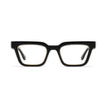 9FIVE EM4 Black & 24K Gold Clear Lens Glasses Rx — front [g:all s:reg o:1]