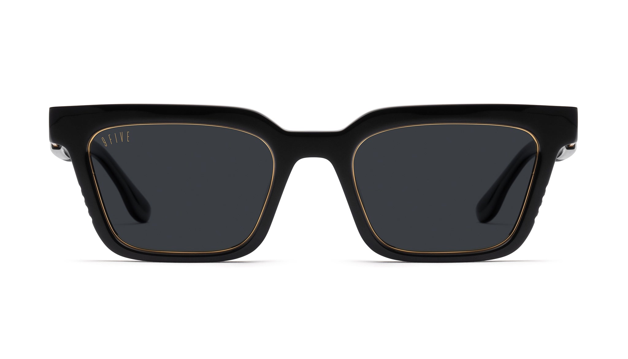 9FIVE EM4 XL Black & 24K Gold Sunglasses Rx