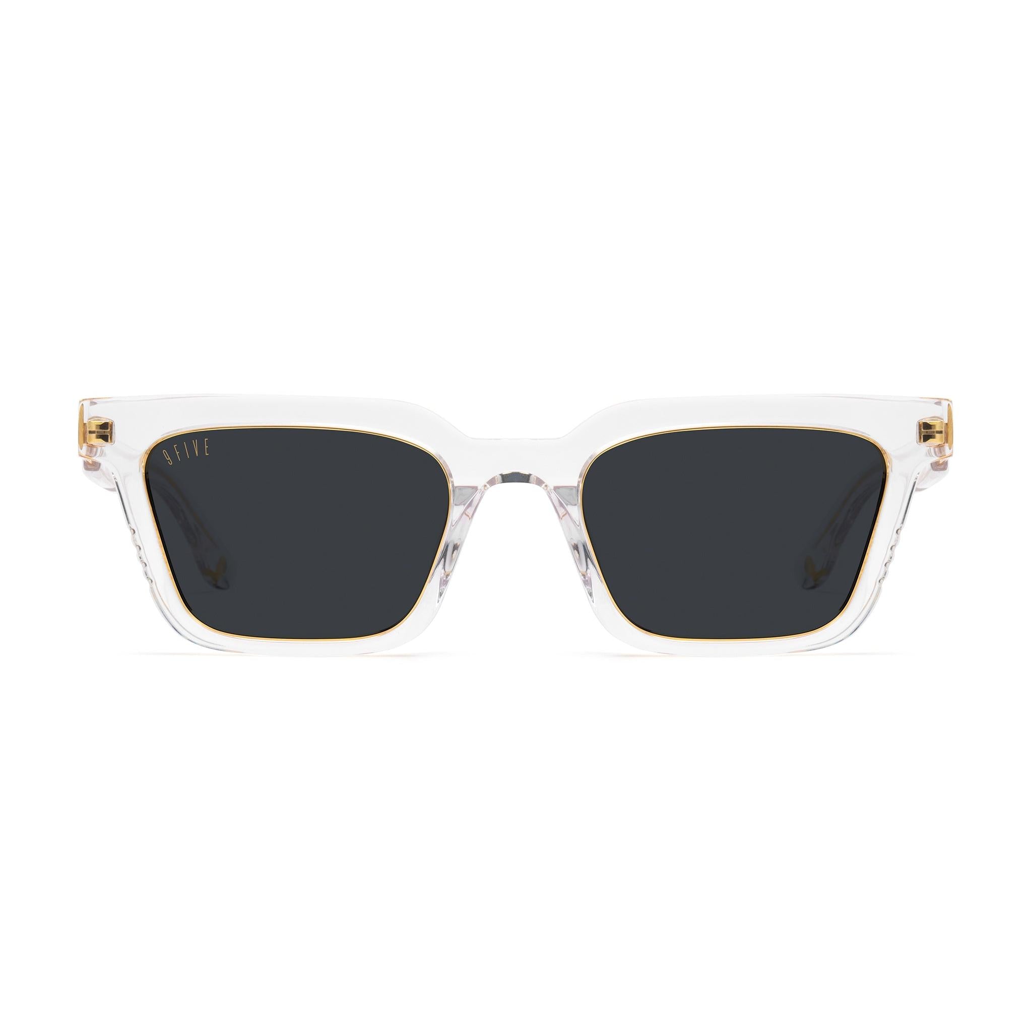 9FIVE EM4 XL Crystal & 24K Gold Sunglasses