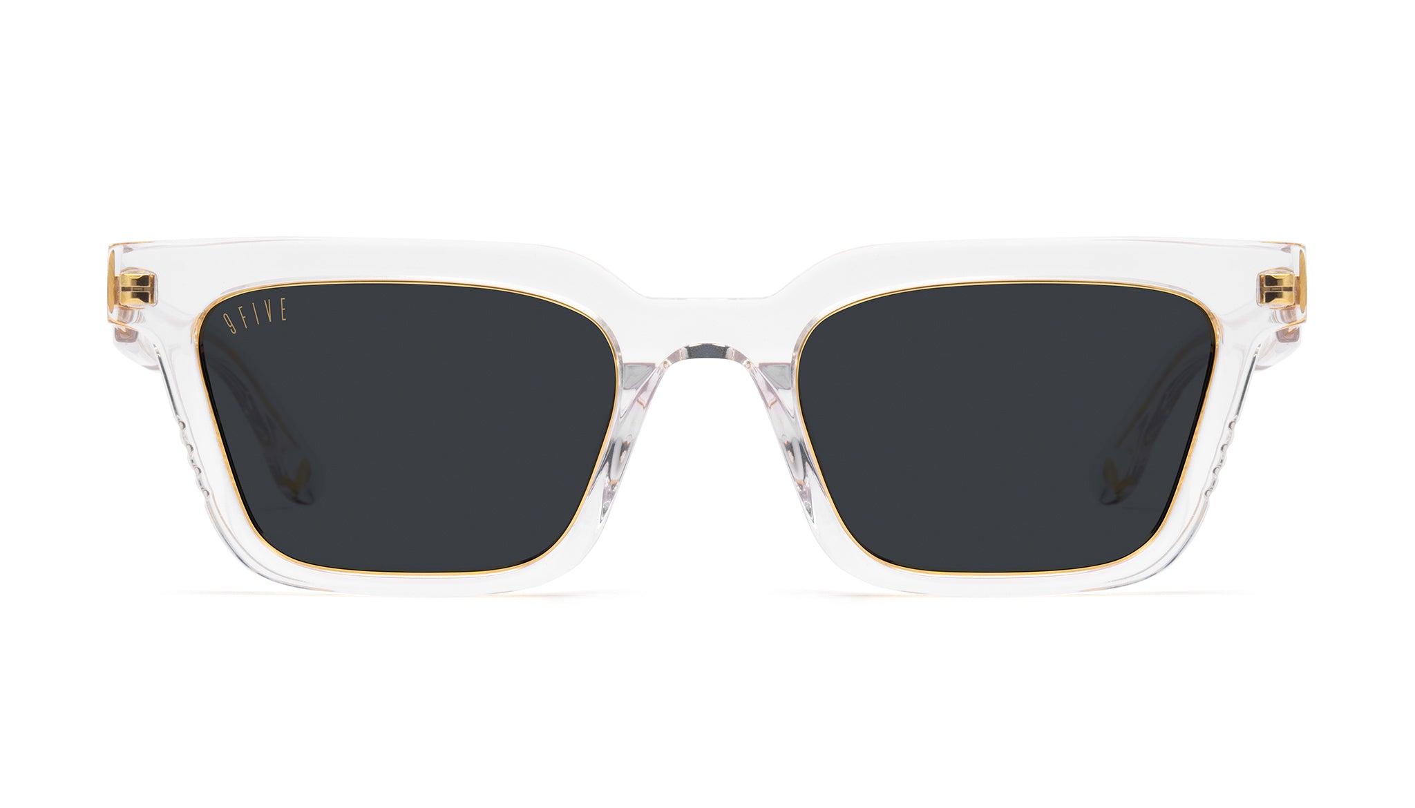 9FIVE EM4 XL Crystal & 24K Gold Sunglasses Rx