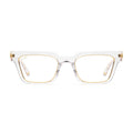 9FIVE EM4 Crystal & 24K Gold Clear Lens Glasses — XL front [g:all s:xl o:1]