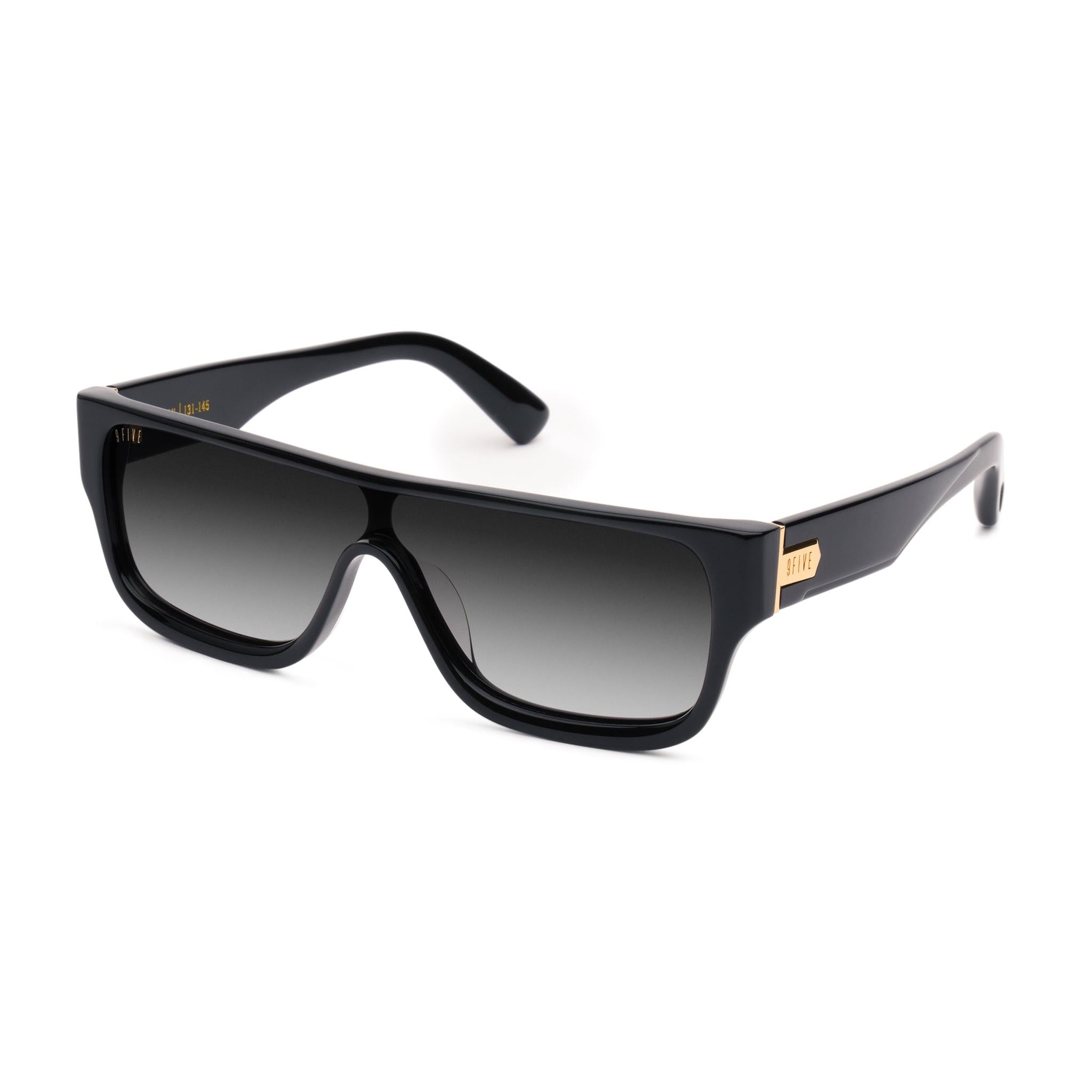 9FIVE Icon Black Gradient & 24K Gold Sunglasses — side [g:black-gradient s:all o:2]