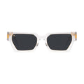 9FIVE Locks Crystal & 24K Gold Black Sunglasses — front [g:black s:reg o:1]