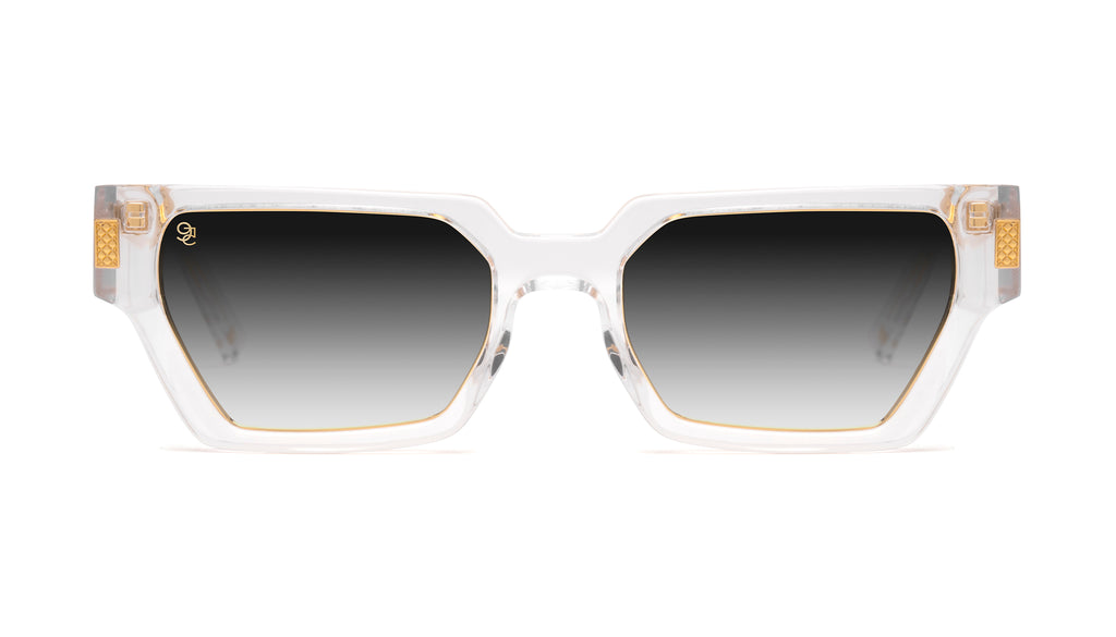 9FIVE Locks Crystal & 24K Gold - Gradient Sunglasses