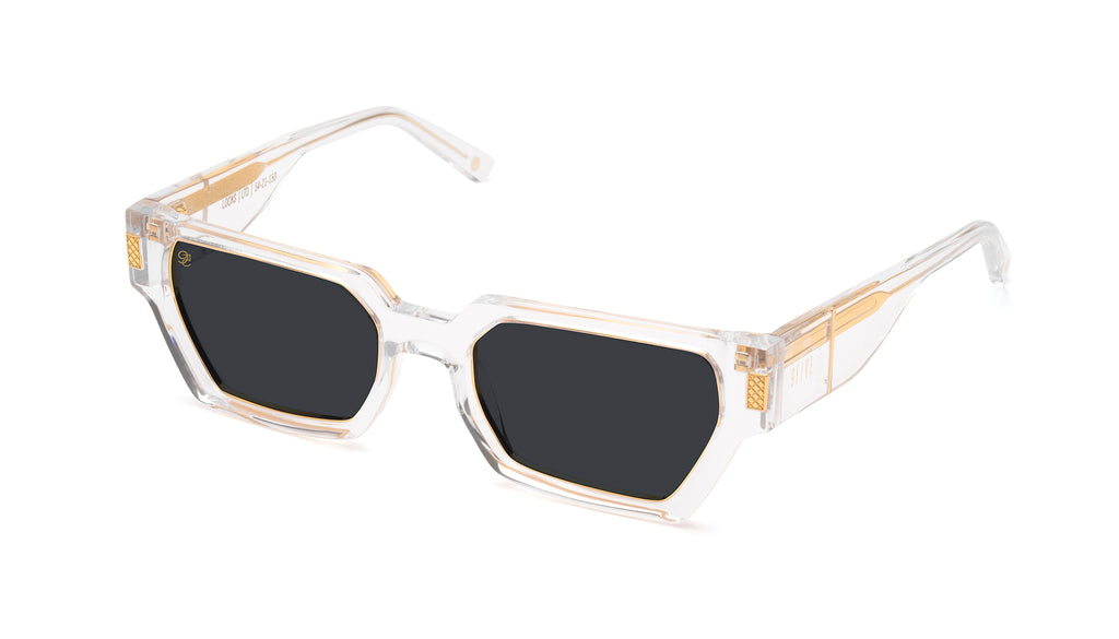 9FIVE Locks Crystal & 24K Gold Sunglasses