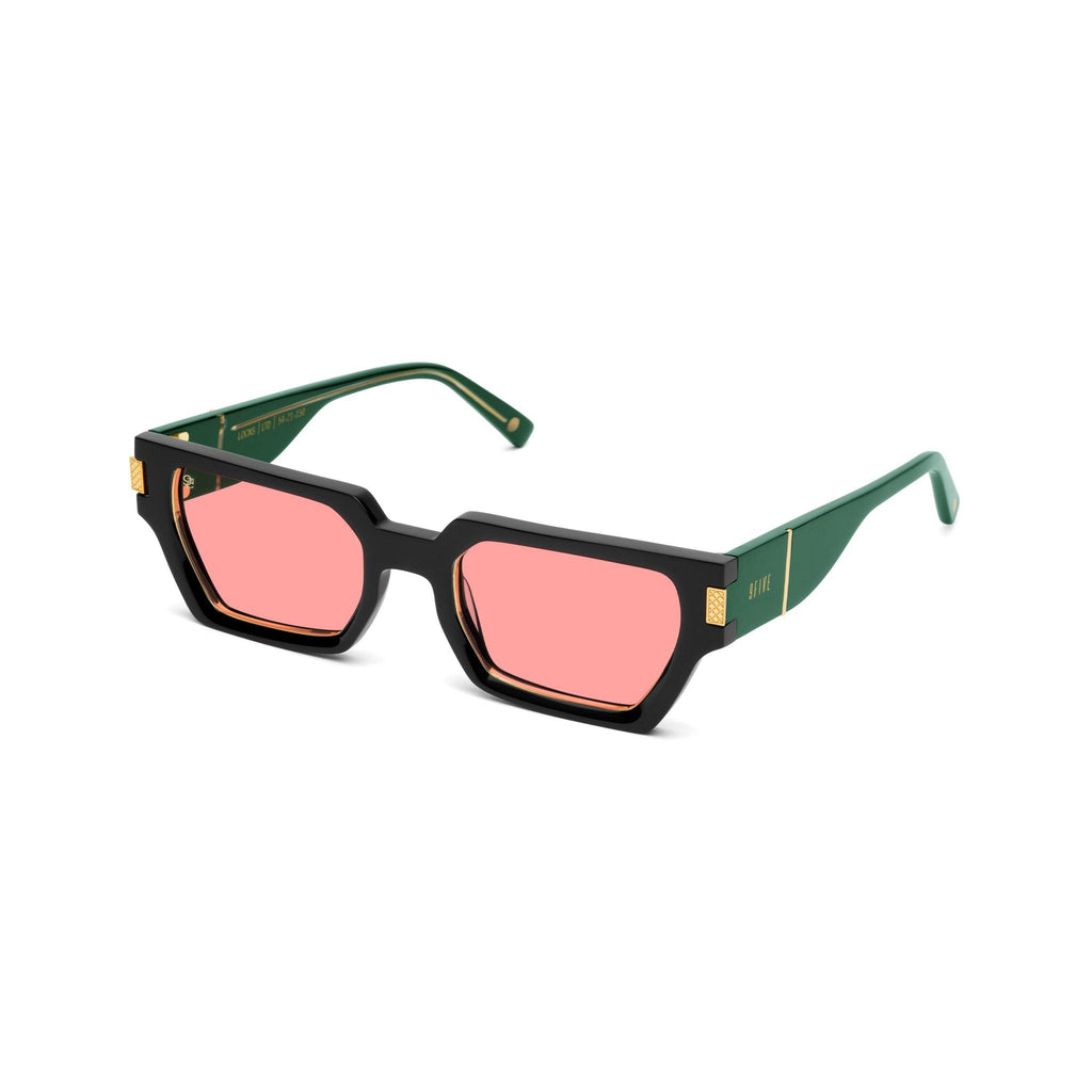 9FIVE Locks Black & Monaco Green Sunglasses