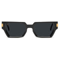 9FIVE Locks Black & 24K Gold Sunglasses — XL fit, front [g:black s:xl o:1]