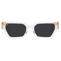 9FIVE Locks XL Crystal & 24K Gold Black Sunglasses — front [g:black s:xl o:1]