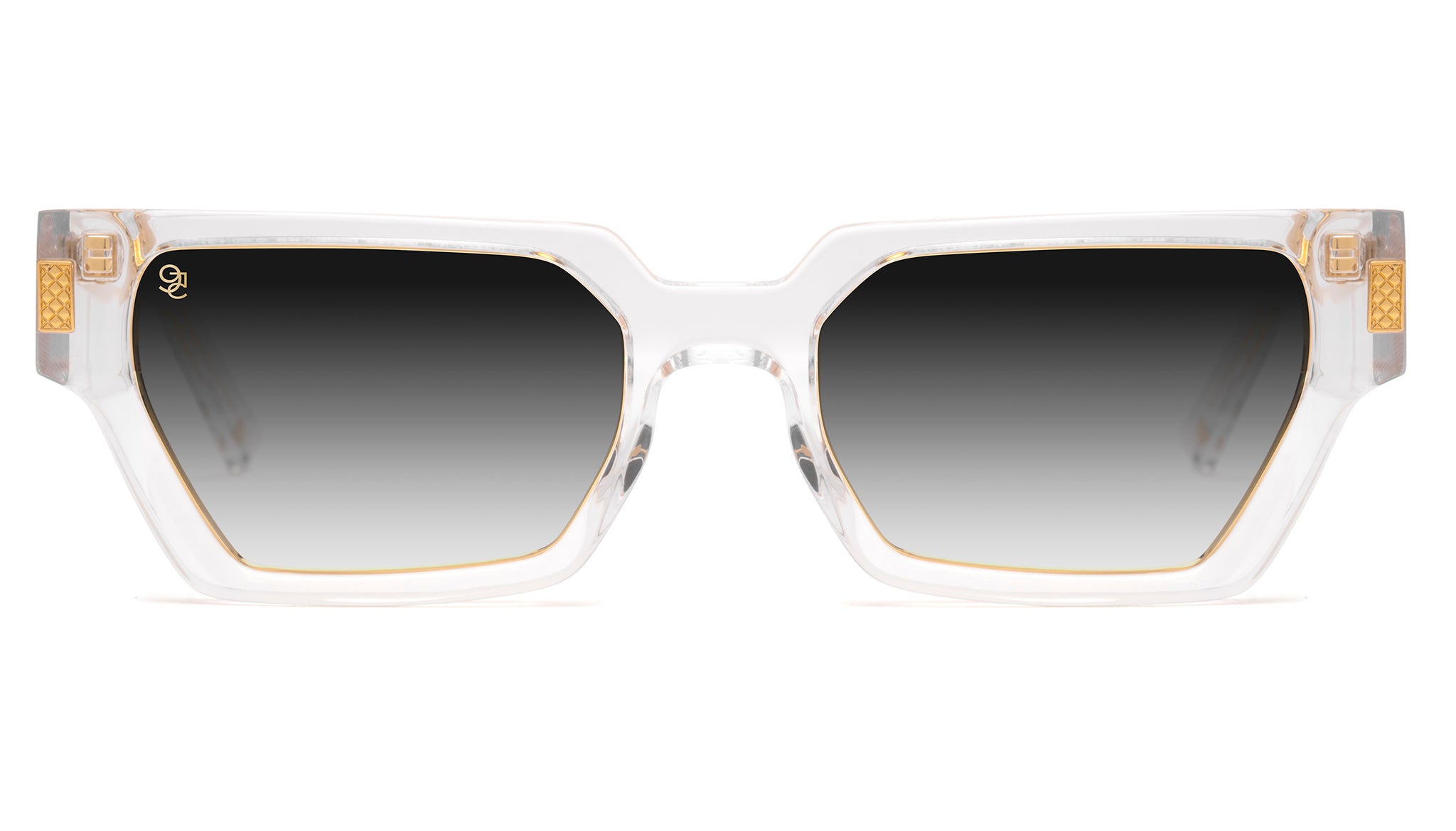 9FIVE Locks XL Crystal & 24K Gold - Gradient Sunglasses