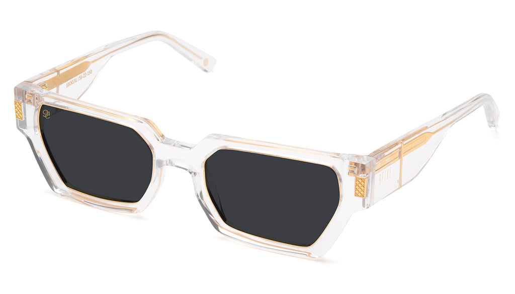 9FIVE Locks XL Crystal & 24K Gold Sunglasses