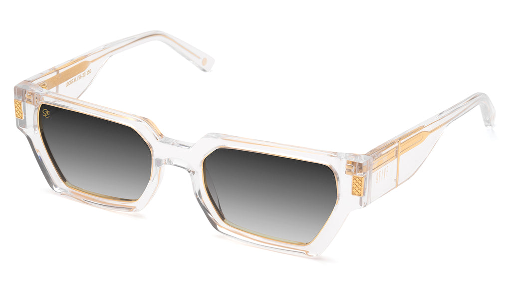 9FIVE Locks XL Crystal & 24K Gold - Gradient Sunglasses