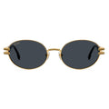 9FIVE Lotus Black & 24K Gold Sunglasses — XL fit, front [g:black s:xl o:1]