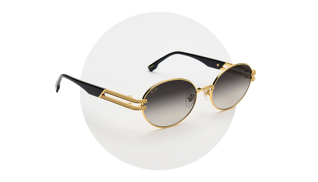 9FIVE Dime 24K sale Gold Clear Lens Glasses