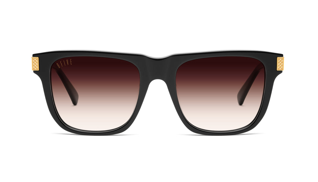 9FIVE Ocean Black & 24K Gold - Rum Gradient Sunglasses