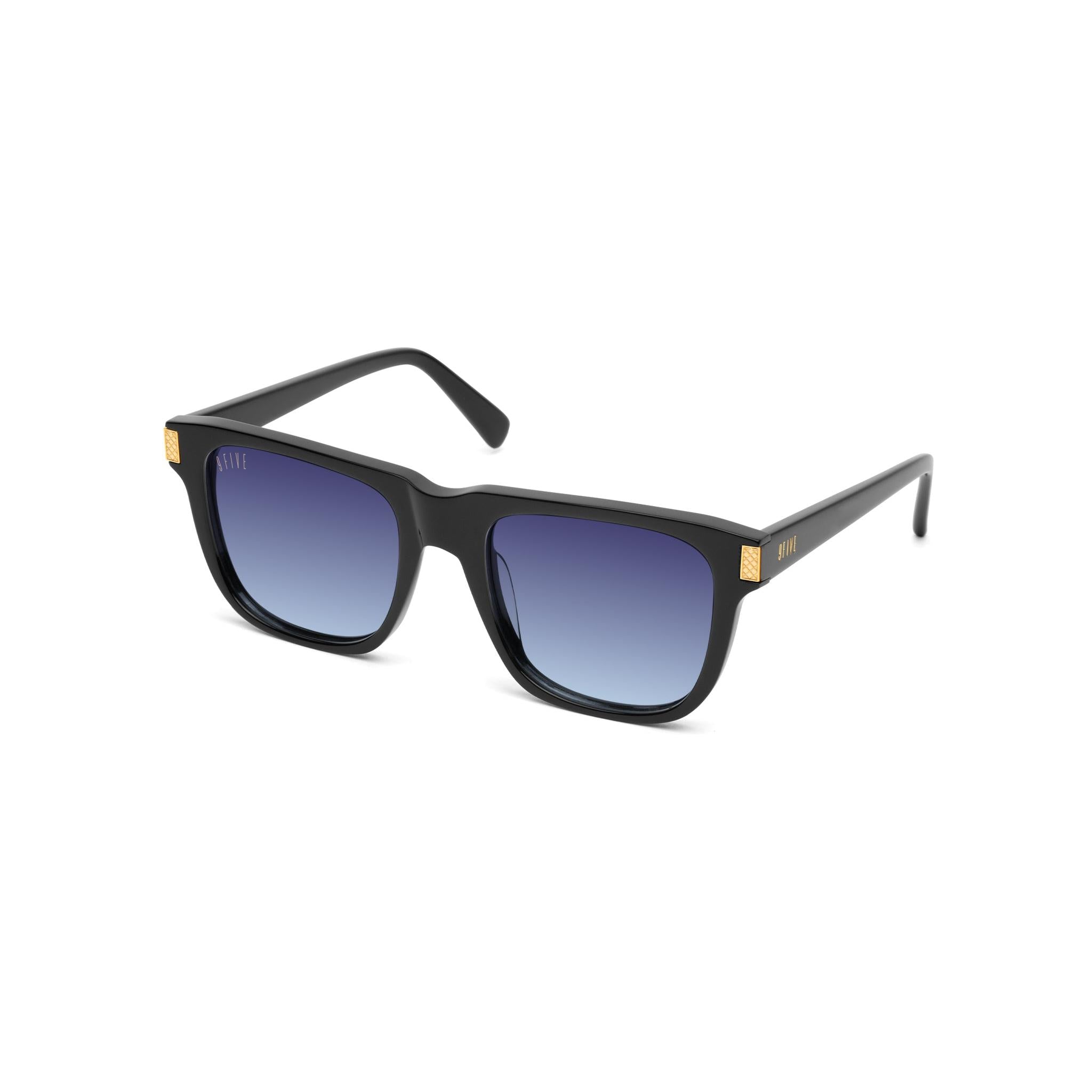 9FIVE Ocean Midnight Gradient & 24K Gold Sunglasses — side [g:midnight-gradient s:all o:2]