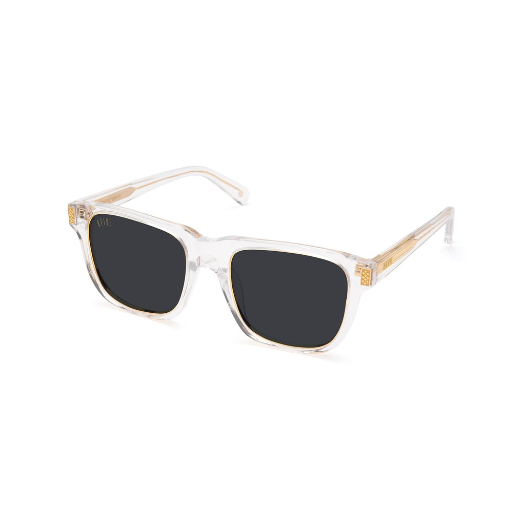 9FIVE Ocean Crystal & 24K Gold Black Sunglasses — side [g:black s:all o:2]