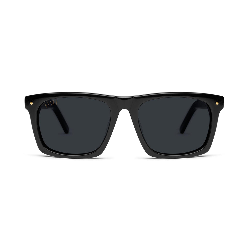 9FIVE One Black & 24K Gold Sunglasses — front [g:black s:all o:1]