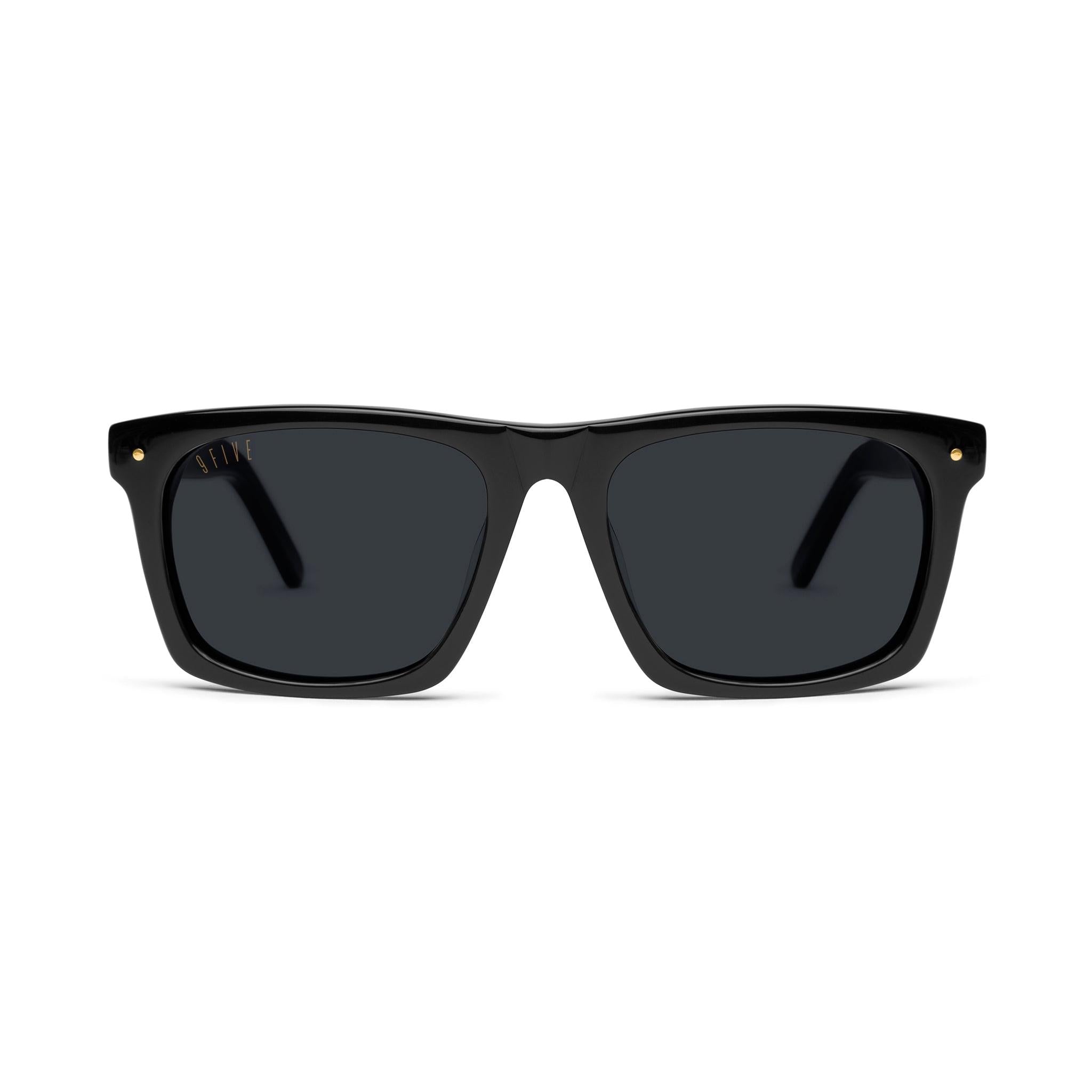 9FIVE One Black & 24K Gold Sunglasses — front [g:black s:all o:1]