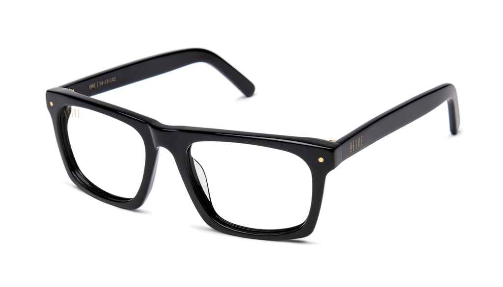 9FIVE One Black Clear Lens Glasses Rx