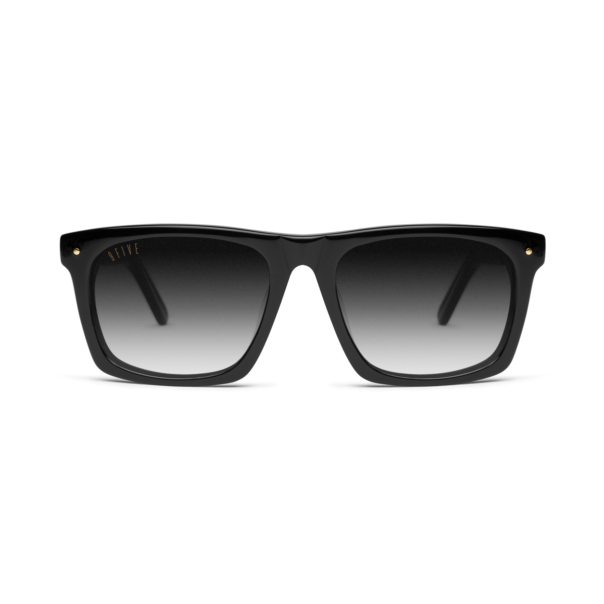 9FIVE One LX Black Gradient & 24K Gold Sunglasses — front [g:black-gradient s:all o:1]