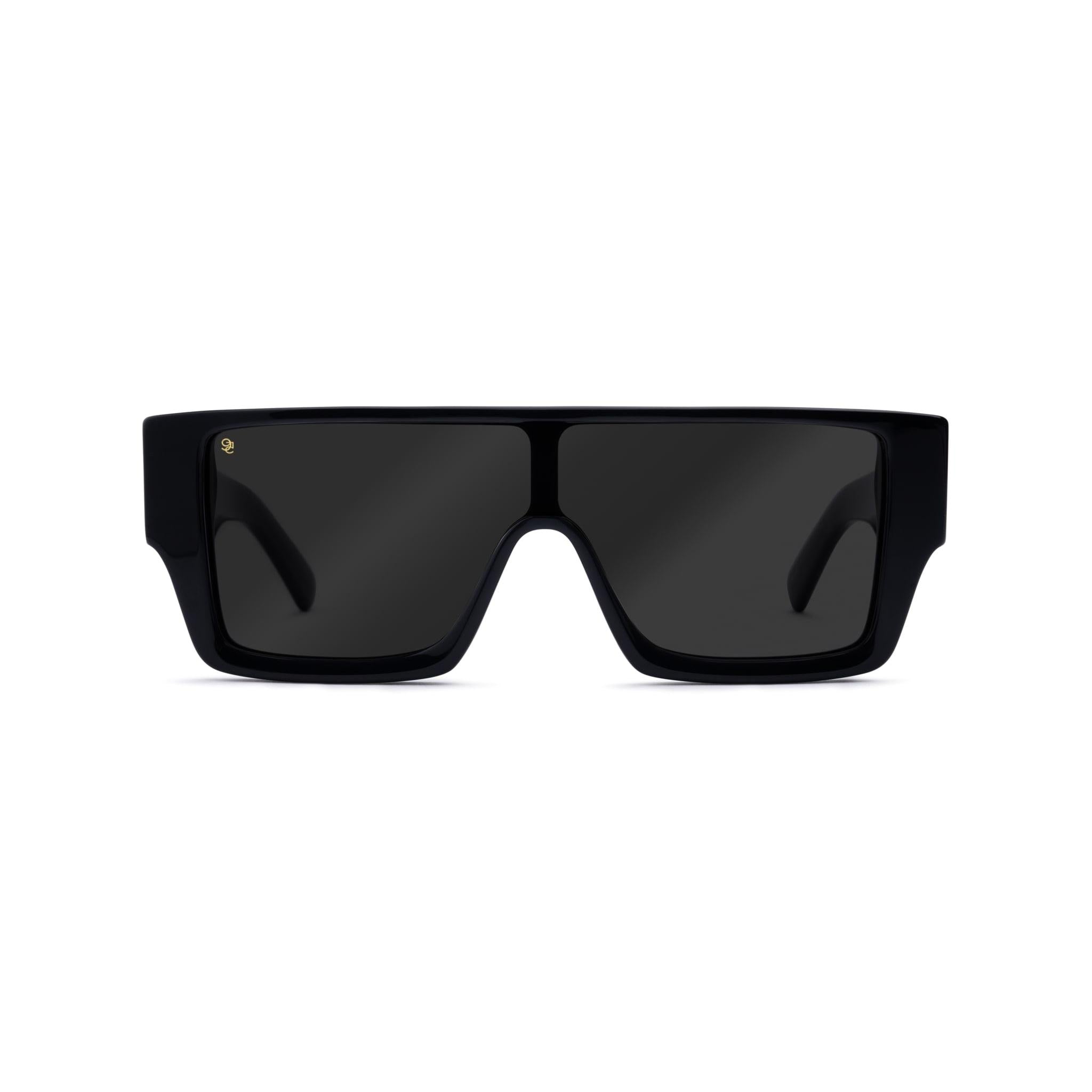 9FIVE Phantom Black Mirror & 24K Gold Sunglasses — front [g:black-mirror s:all o:1]