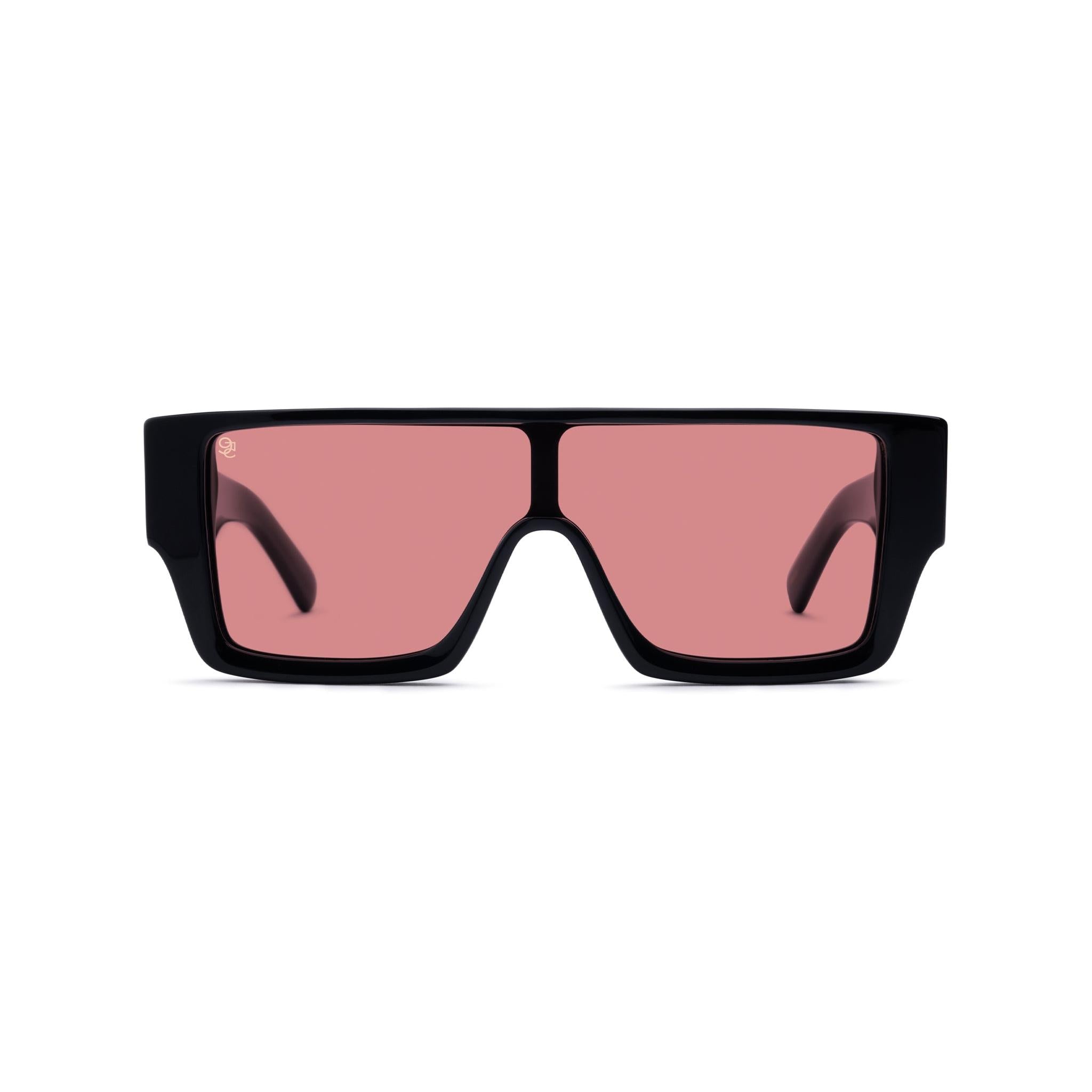 9FIVE Phantom Pink & 24K Gold Sunglasses — front [g:pink s:all o:1]