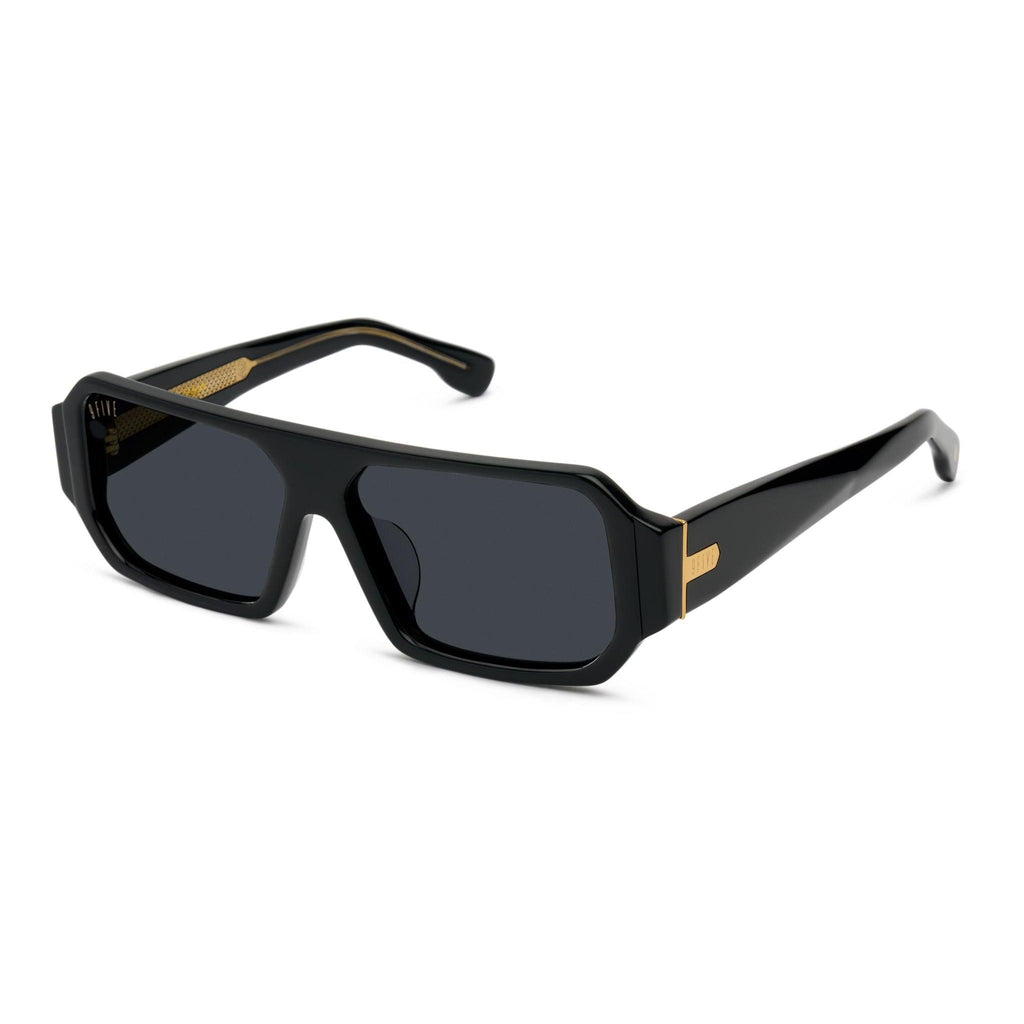 9FIVE Proof Black & 24K Gold Sunglasses — side [g:black s:all o:2]